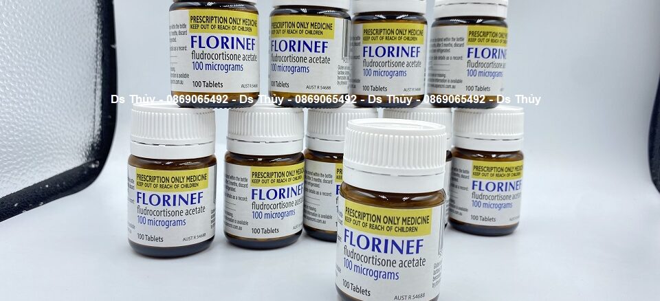 Thuốc Florinef 0.1mg điều trị tăng sản, suy thượng thận bẩm sinh